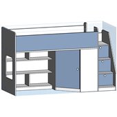 Кровать-чердак Валенсия Fmebel