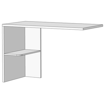Основание для стола с полкой (схема) Fmebel элит