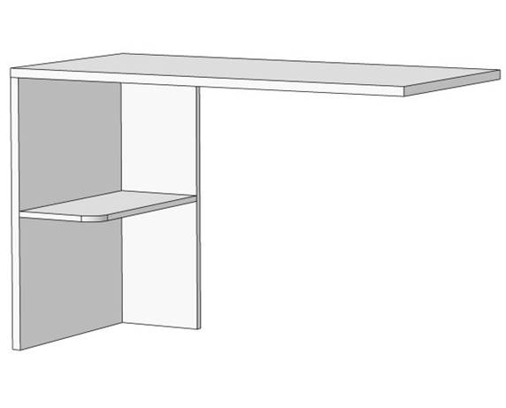 Основание для стола с полкой (схема) Fmebel элит
