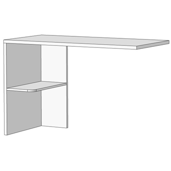 Основание для стола с полкой (схема) Fmebel люкс