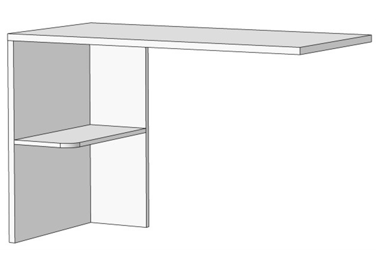 Основание для стола с полкой (схема) Fmebel люкс