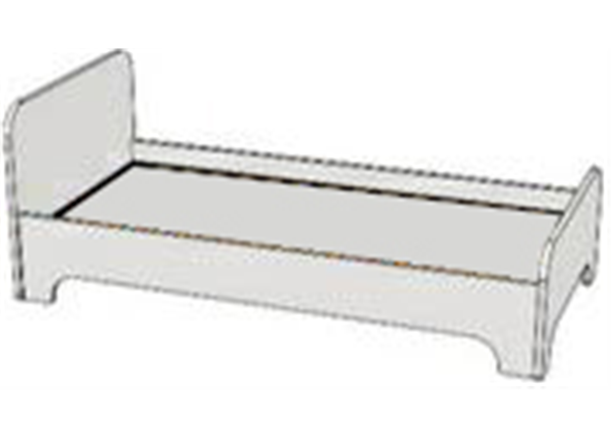 Кровать классическая (схема) 120 Fmebel элит