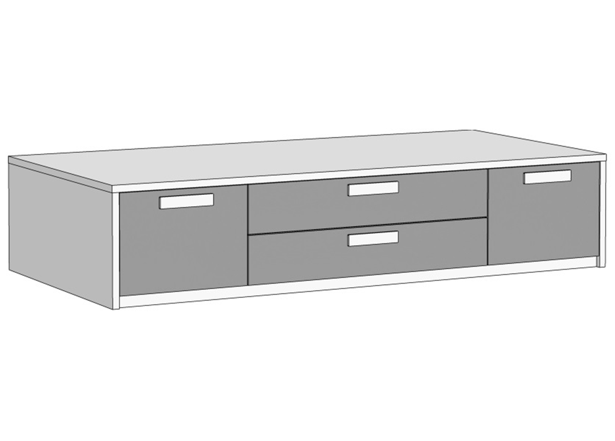 Кровать-диван с 4 ящиками (схема) 2 Fmebel элит