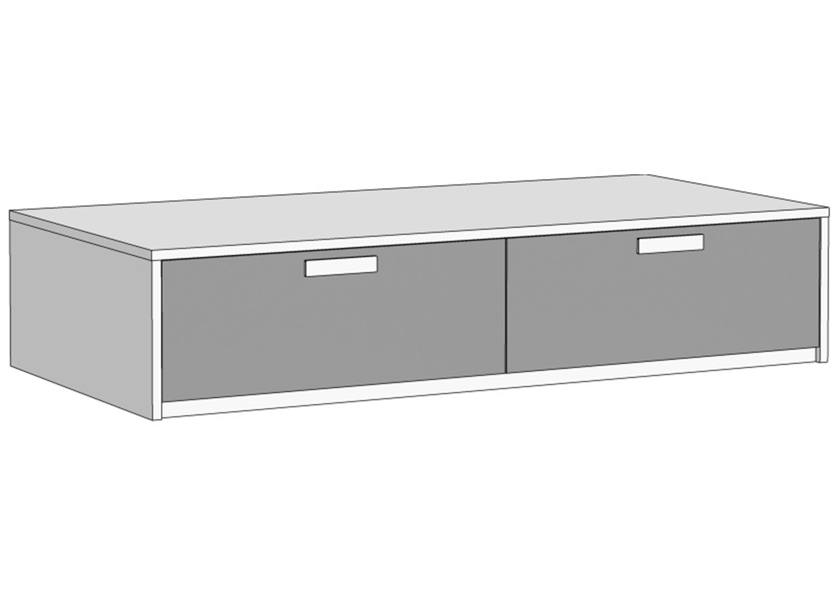 Кровать-диван с 2 ящиками (схема) Fmebel люкс