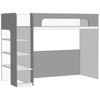 Кровать-чердак (схема) Fmebel люкс