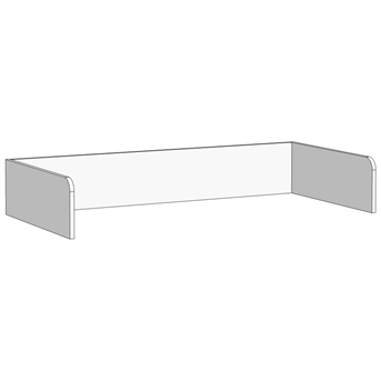 Борт П-образный для кроватей (схема) Fmebel элит
