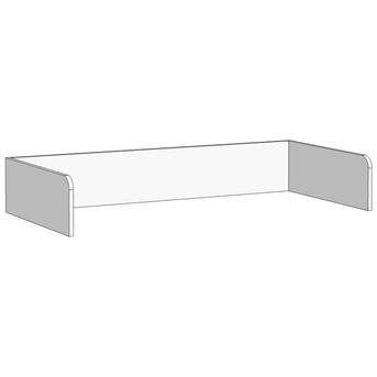 Борт П-образный для кроватей (схема) Fmebel люкс