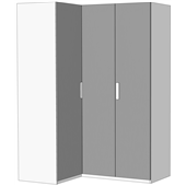 Шкаф-гардероб угловой c 3 внутренними ящиками (схема) Fmebel
