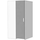 Шкаф-гардероб угловой прикроватный (схема) Fmebel