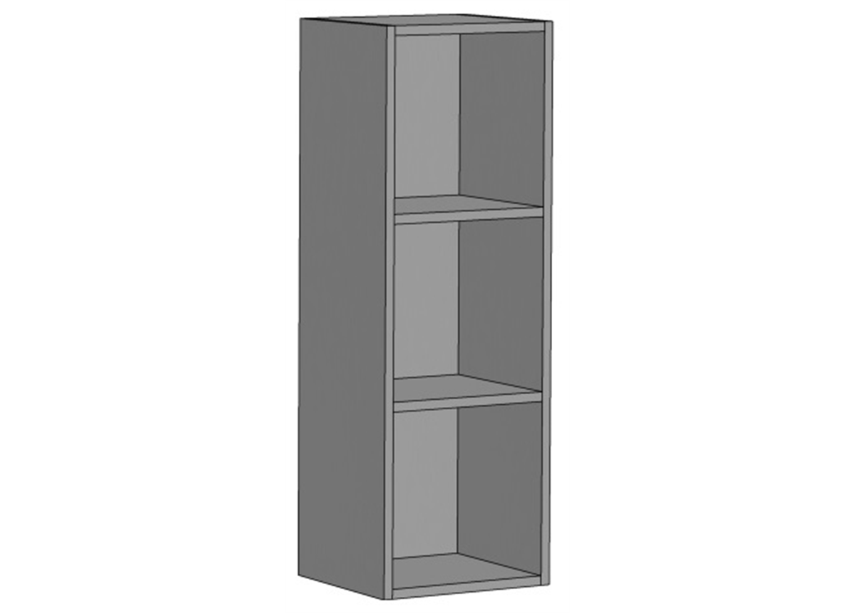 Полка открытая вертикальная на 3 секции (схема) Fmebel люкс