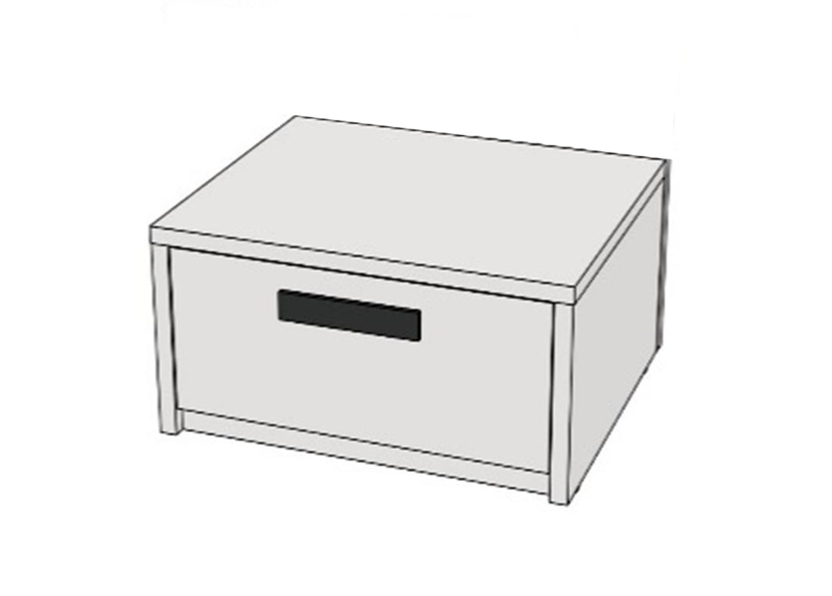 Тумба с 1 ящиком 550 (схема) Fmebel элит