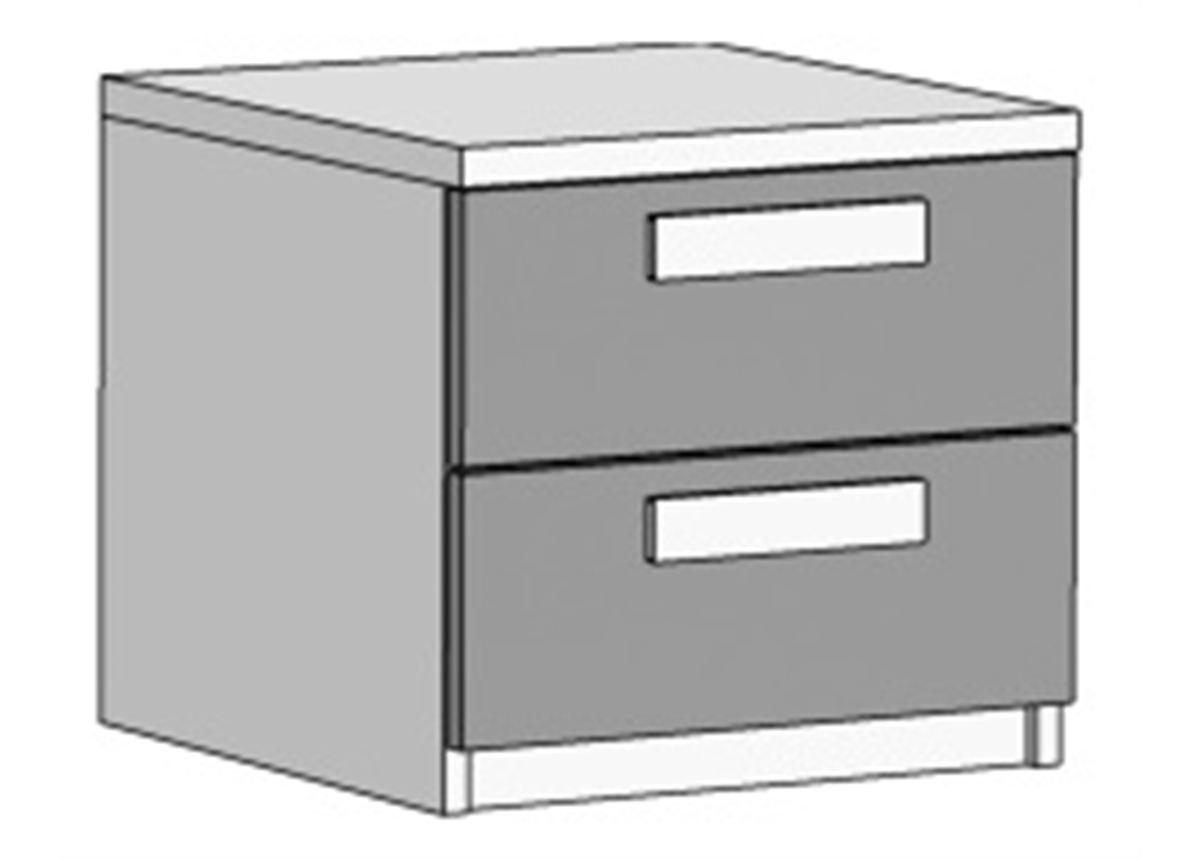 Тумба с 2 ящиками (схема) Fmebel элит