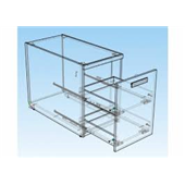 Тумба с выдвижными полками для стола (схема) Fmebel люкс