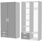 Шкаф двухдверный комбинированный с 2 ящиками 2 (схема) Fmebel элит
