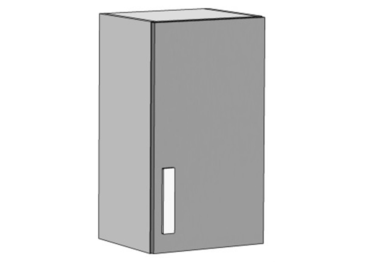 Шкаф навесной вертикальный (схема) Fmebel люкс