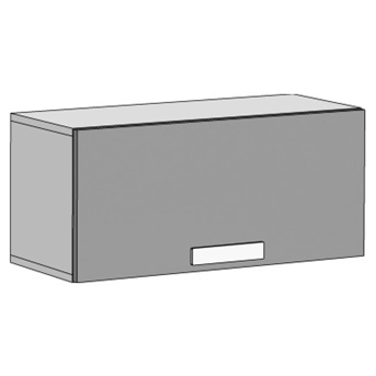 Шкаф навесной горизонтальный (схема) Fmebel