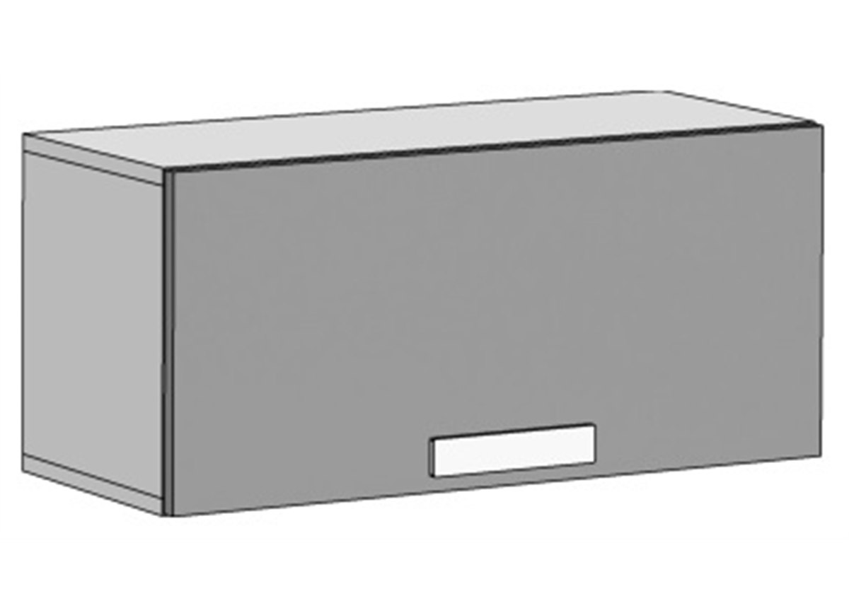 Шкаф навесной горизонтальный свободной длины (схема) Fmebel элит