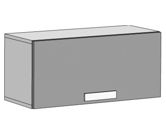 Шкаф навесной горизонтальный свободной длины (схема) Fmebel люкс