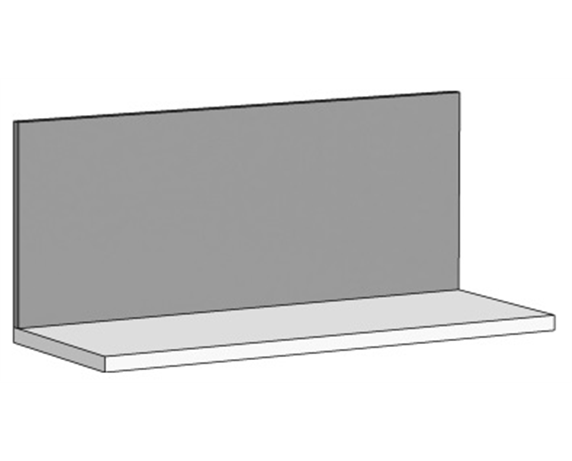 Полка свободной длины (схема) Fmebel стандарт
