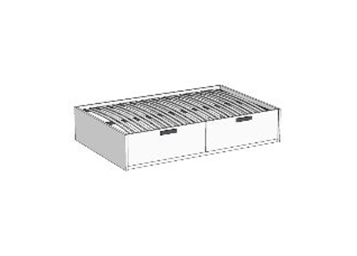 Кровать-диван с 2-мя ящиками с ПМ (схема) Fmebel стандарт