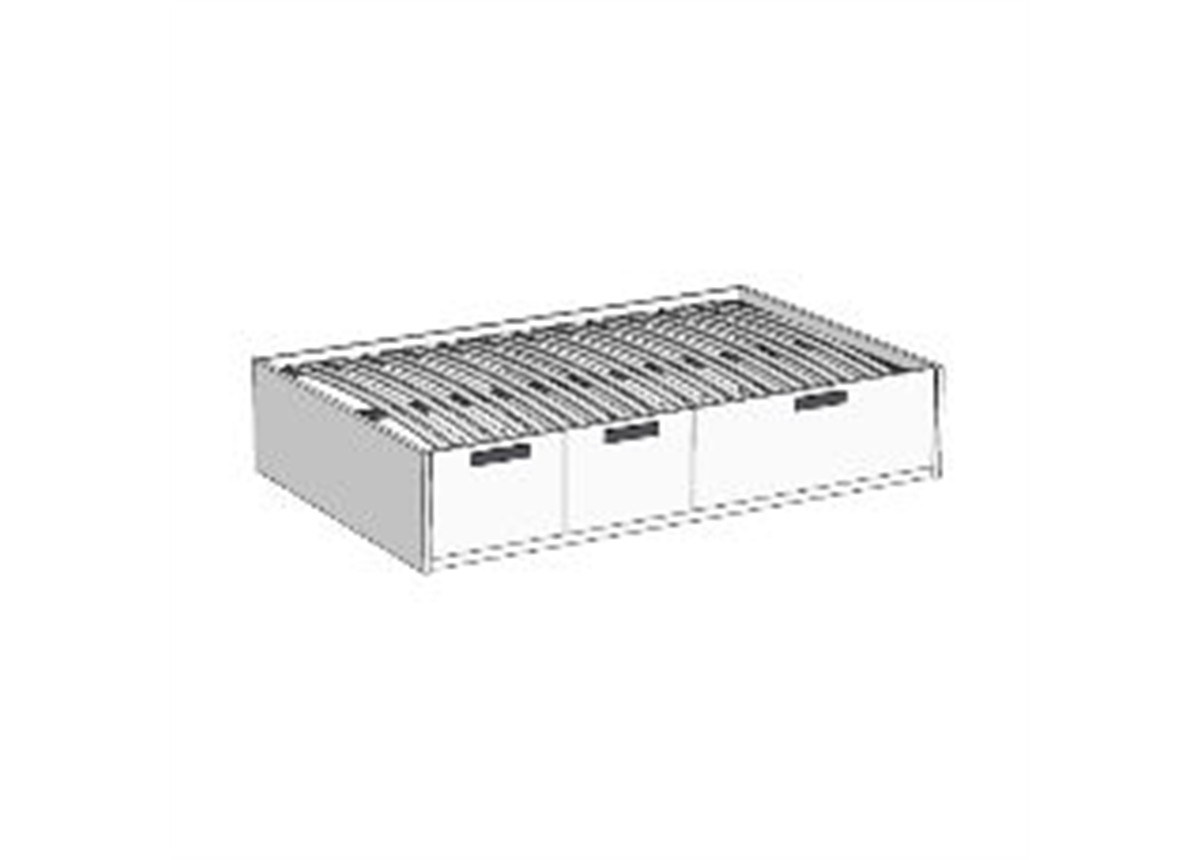 Кровать-диван с 3-мя ящиками с ПМ (схема) Fmebel люкс