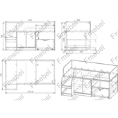 Кровать-чердак Лейпциг Fmebel 80х160