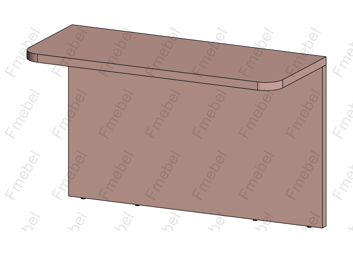 Стол Г-образный (схема) Fmebel люкс