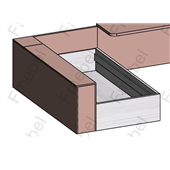 Тумба для белья 2000 мм (схема) Fmebel люкс