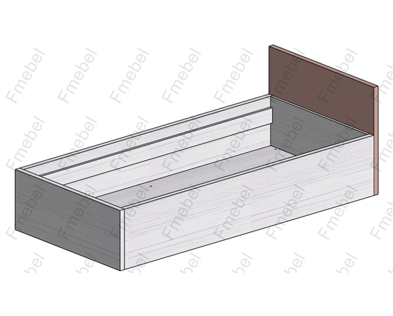 Кровать с подъемным механизмом (схема) Fmebel люкс