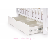Кроватка с ящиком и маятниковым механизмом Соня ЛД19 ЕС Верес 60х120 Белый