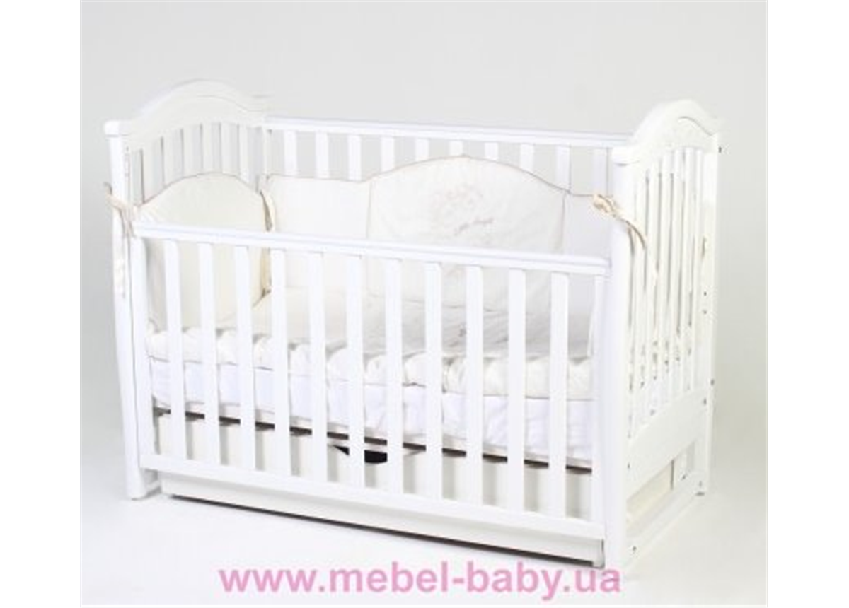 Кроватка маятниковым механизмом Соня ЛД3 ЕС Верес 60х120 Белый