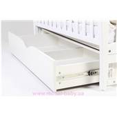 Кроватка с ящиком и маятниковым механизмом Соня ЛД3 ЕС Верес 60х120 Белый