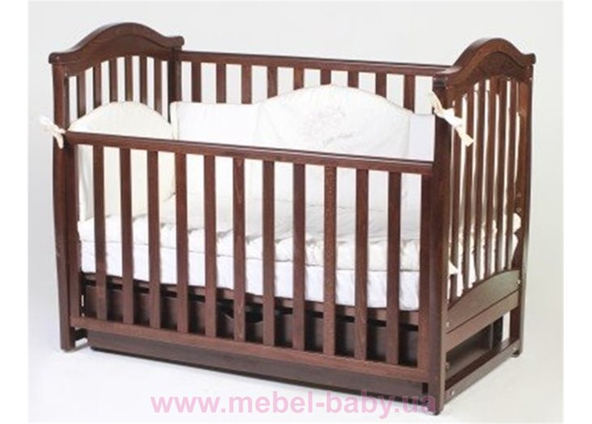 Кроватка маятниковым механизмом Соня ЛД3 ЕС Верес 60х120 Орех