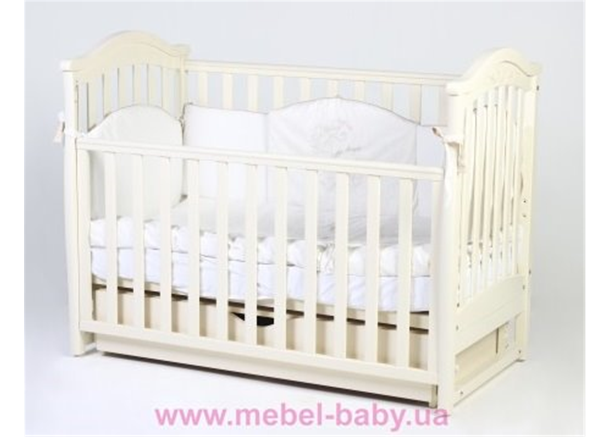 Кроватка маятниковым механизмом Соня ЛД3 ЕС Верес 60х120 Слоновая кость