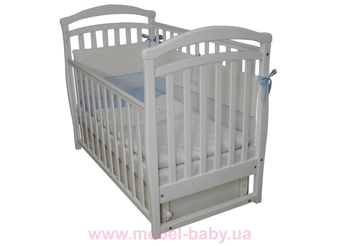 Кроватка маятниковым механизмом Соня ЛД6 ЕС Верес 60х120 Белый