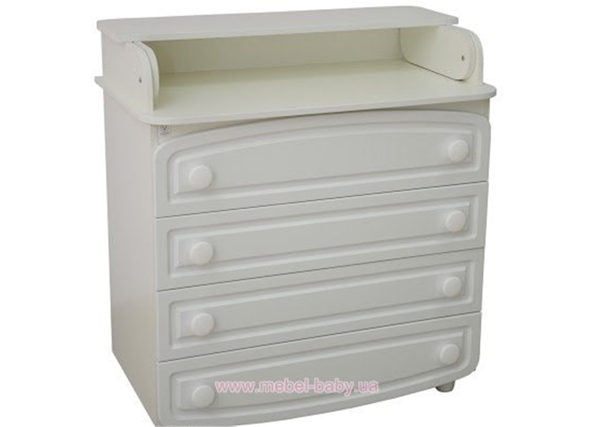 Пеленальный комод филенчатый белый Верес 89 см