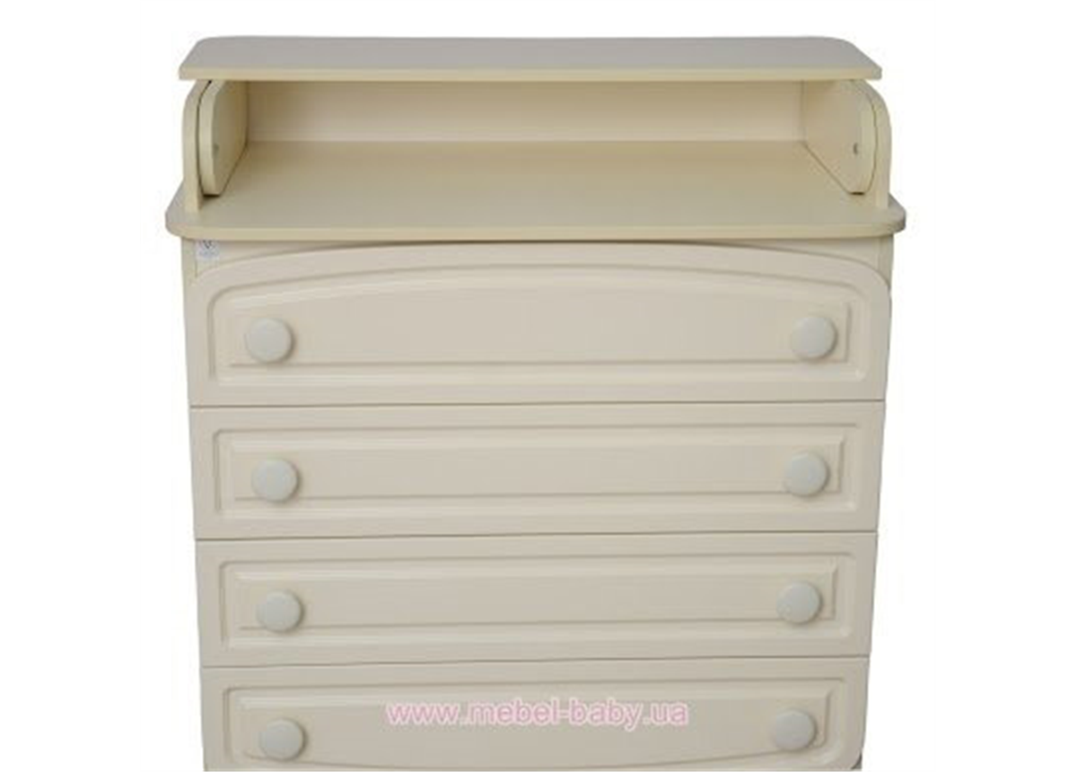 Пеленальный комод филенчатый Верес слоновая кость 89 см
