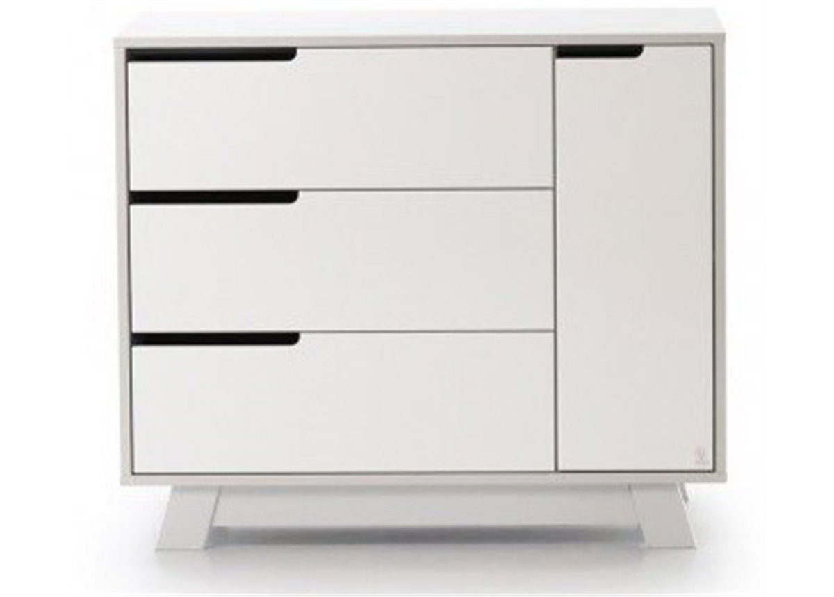 Комод (900) (пп) Манхэттен Верес бело-серый