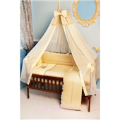 Распродажа ДБ026 Спальный набор в детскую кровать "Пчелка с вышивкой" бежевый