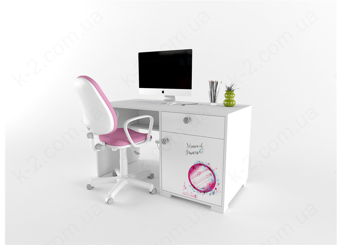 3 Стол с тумбой справа 135 серия Beauty К-2 стандарт