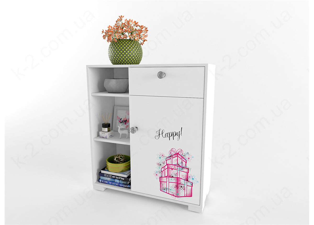 2 Стеллаж низкий 100 серия Beauty К-2 люкс