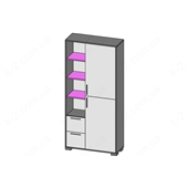 11 Шкаф-стеллаж 100 серия Dakar К-2 элит