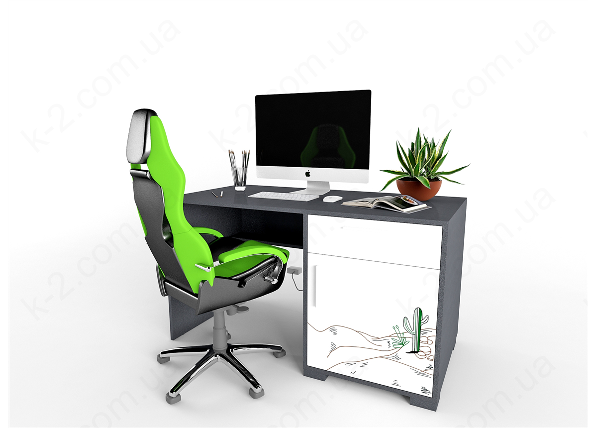 3 Стол с тумбой справа 135 серия Dakar К-2 элит