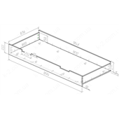 22 Ящик под кровать 1890 для кровати 90 К-2 стандарт