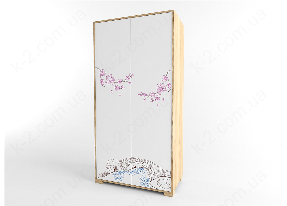 12 Шкаф двухдверный 100 серия Sakura К-2 элит