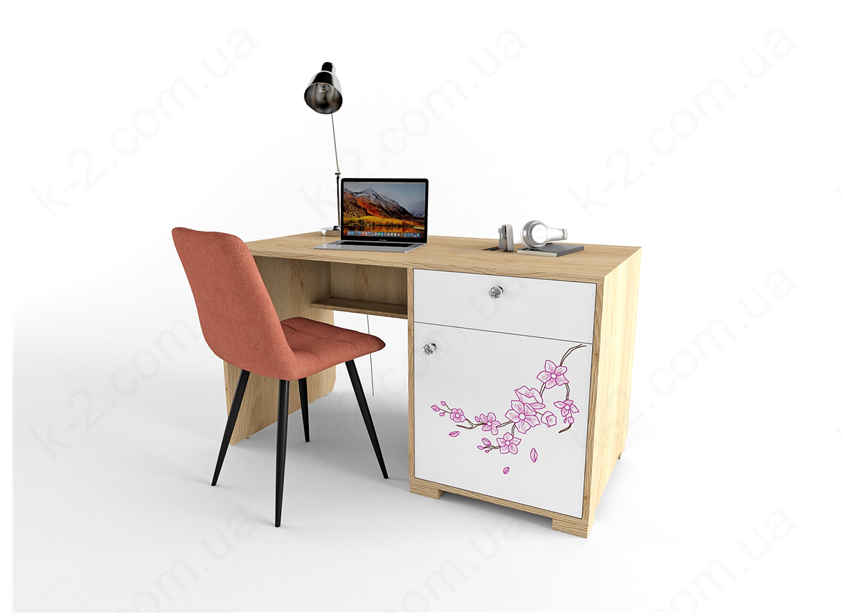 3 Стол с тумбой справа 135 серия Sakura К-2 элит