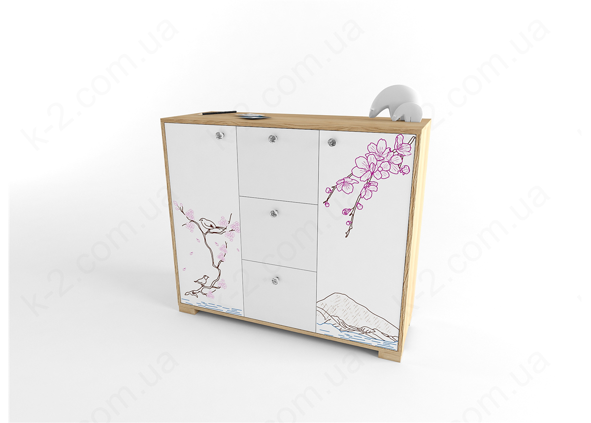 7 Комод 120 серия Sakura К-2 люкс