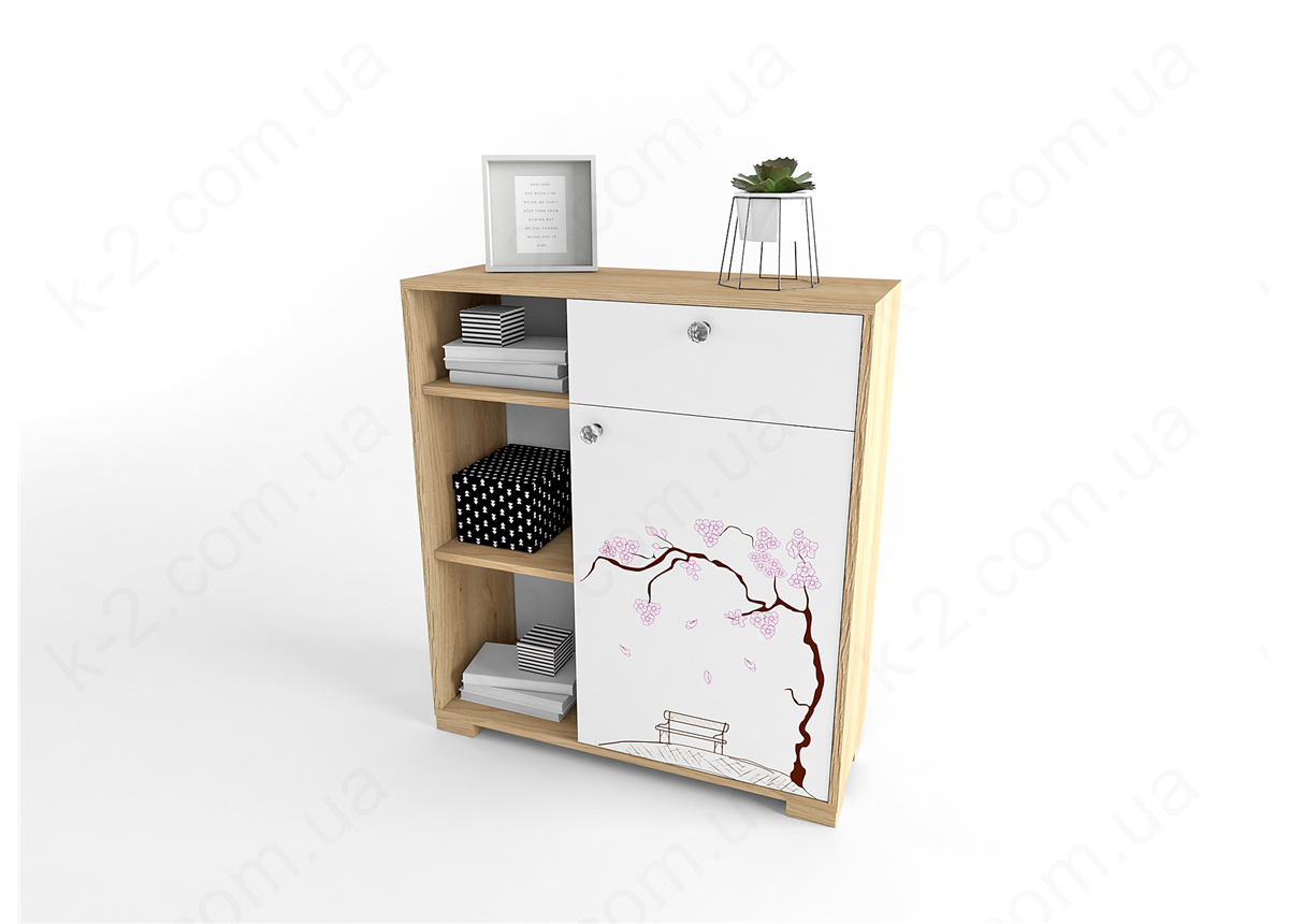 2 Стеллаж низкий 100 серия Sakura К-2 люкс