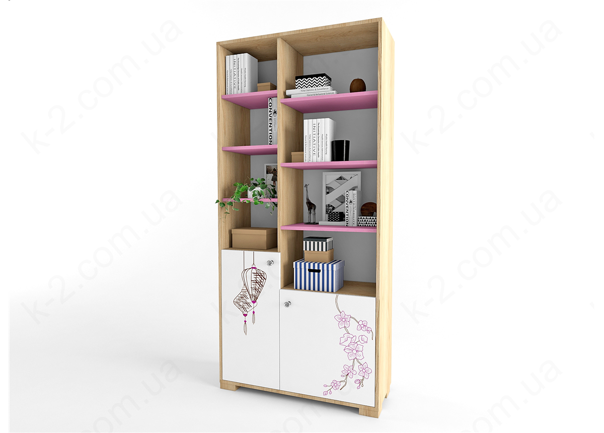 9 Стеллаж высокий 100 серия Sakura К-2 люкс