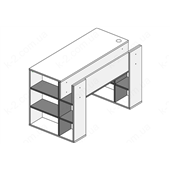 4 Стол 125 с полками K-2 стандарт